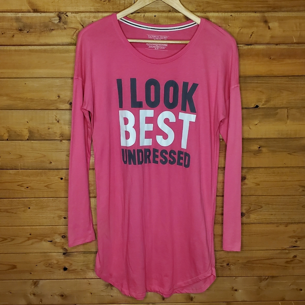 Victoria secret fiushia long sleeves size XS sleep